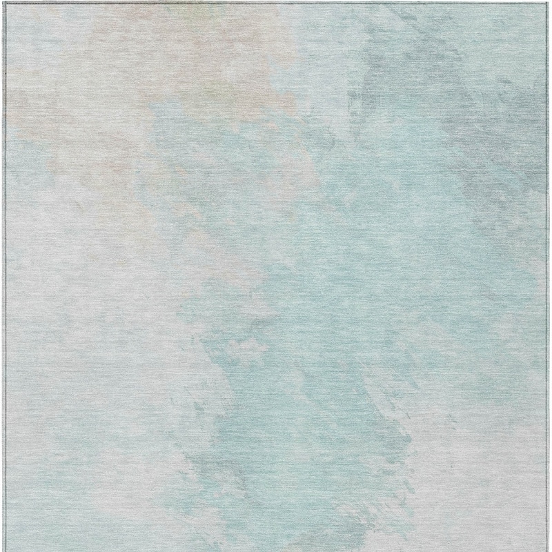 HomeRoots Abstract Transitional Rectangle Outdoor Rug