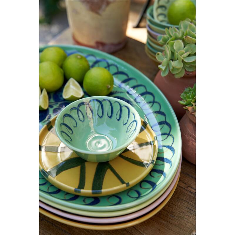 Caravan Amalfi Oval Serving Tray - 15.7" x 11" - 15.7" x 11"