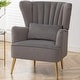 preview thumbnail 4 of 65, HOMYKA Modern Wingback Arm Chair Upholstered Accent Chair