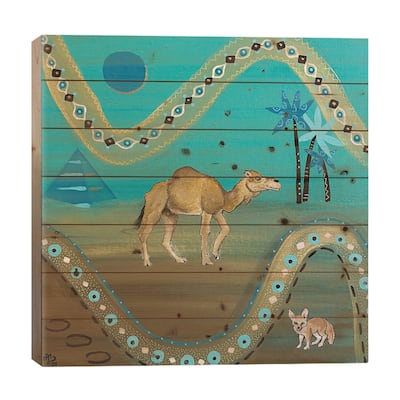 Mirage Print On Wood by Magali Modoux - Multi-Color