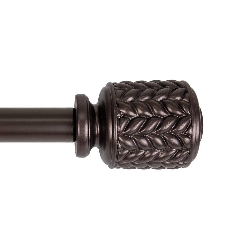 UTOPIA ALLEY 3/4 Inch Curtain Rod - Curtain Rods For Windows, Adjustable Drapery Rods