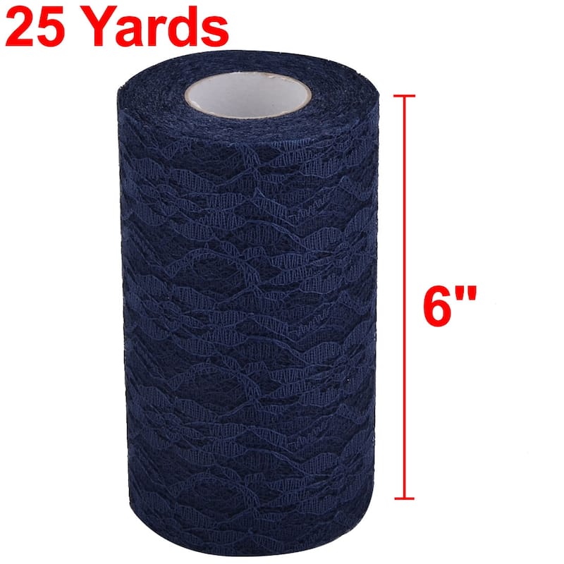 Wedding Party Lace Banquet Hall DIY Decor Tulle Spool Roll 6" x 25 YD