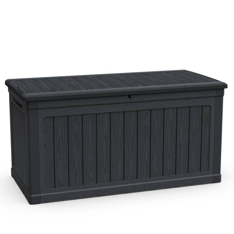 230 Gallon Large Outdoor Storage XXL Deck Box for Patio Furniture, Outdoor Cushions, Garden Tools and Sports/Pools Equipment