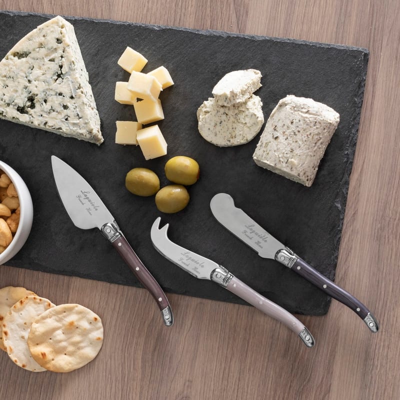 French Home 7-Piece Laguiole Cheese Knives and Spreaders - Warm Spice