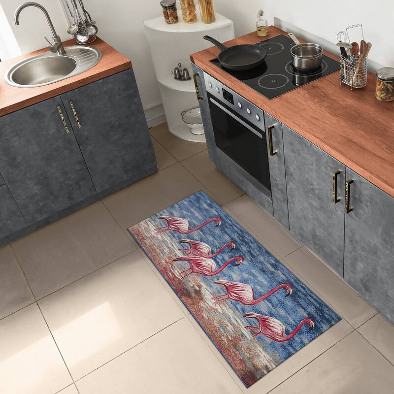 Liora Manne Esencia Flamingos Indoor/Outdoor Mat