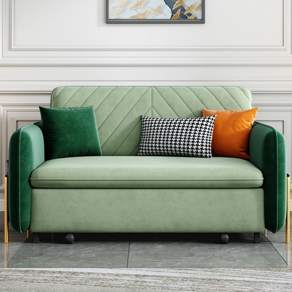 Velvet convertible sofa cheap