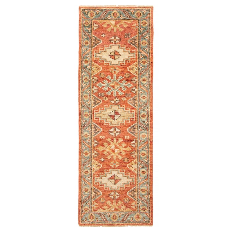 ECARPETGALLERY Hand-knotted Jules Serapi Red Wool Rug - 2'6 x 7'10 - Red - 2'6 x 7'10