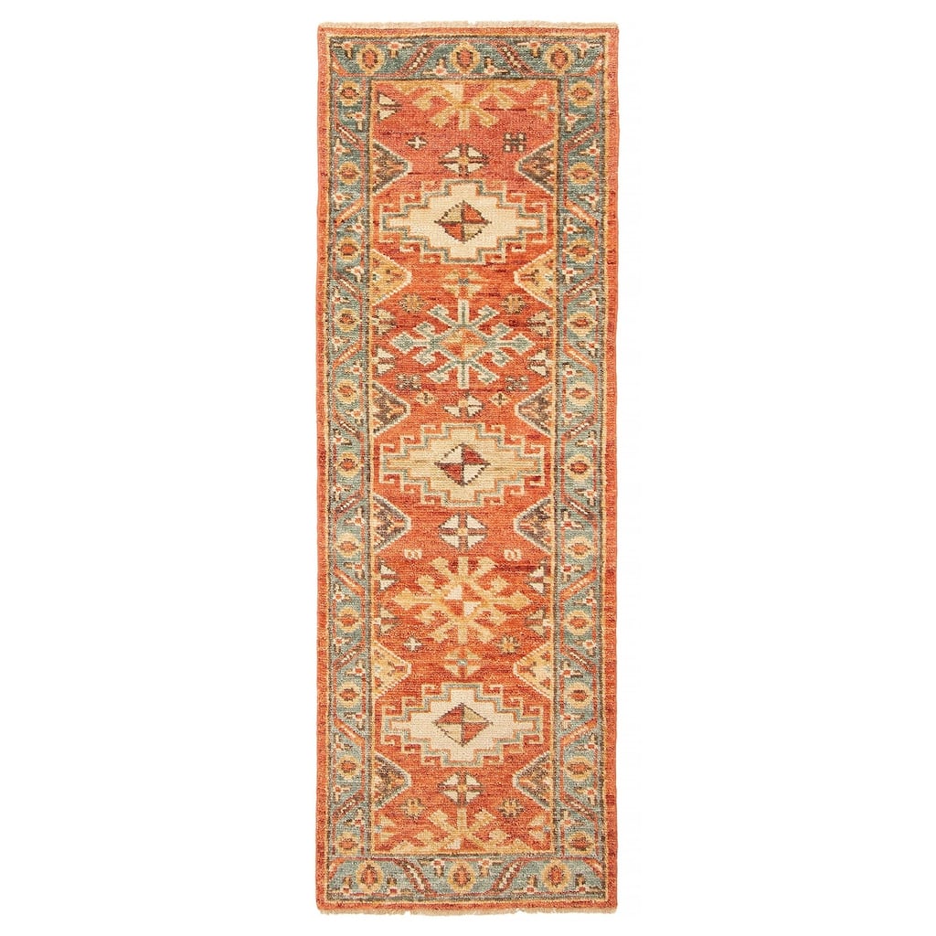 ECARPETGALLERY Hand-knotted Jules Serapi Red Wool Rug - 2'6 x 7'10
