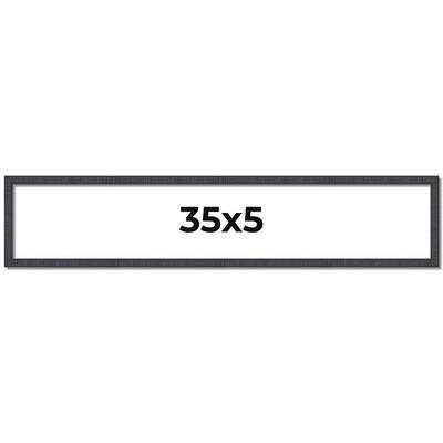 35x5 Frame Brown Solid Wood Picture Frame - Complete Modern Photo