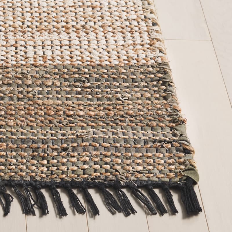 SAFAVIEH Handmade Cape Matsje Cod Denim & Jute Rug