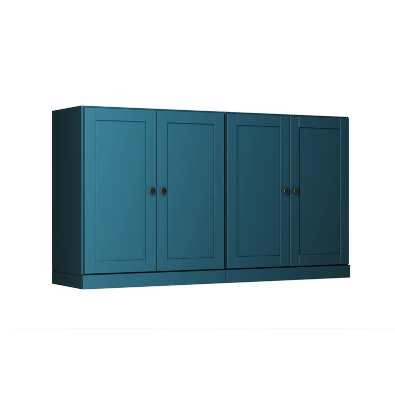 Palace Imports 100% Solid Wood 64" Sideboard with Raised Panel Doors & Adjustable Shelves