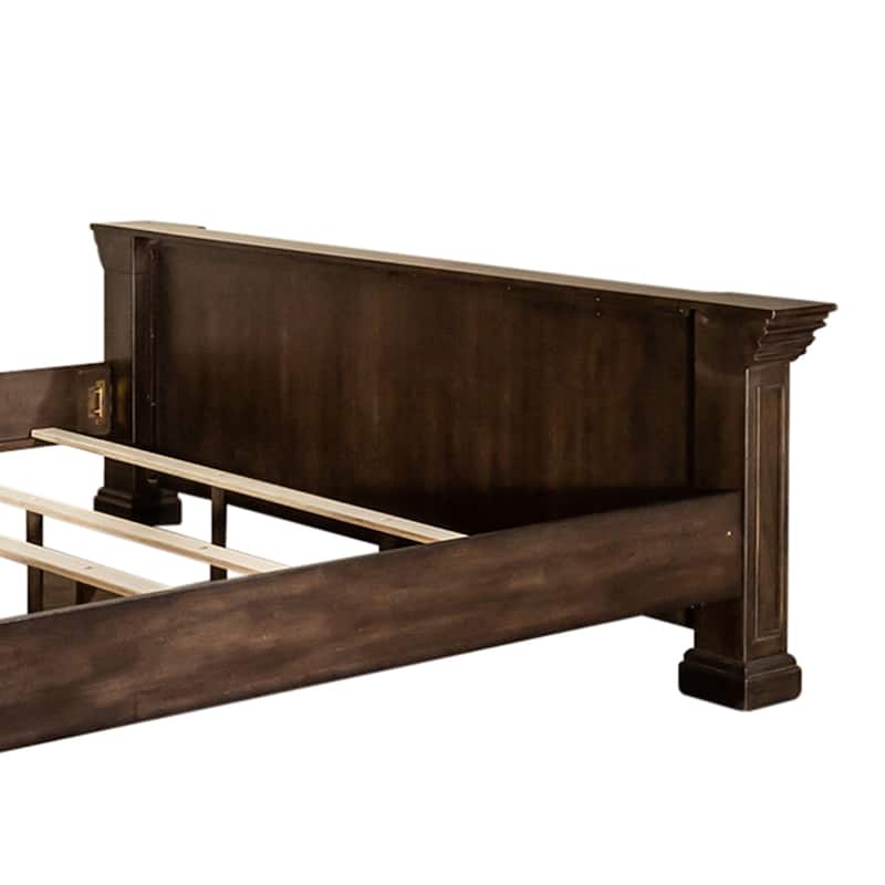 Big Valley Brownstone Distressed King California Panel Bed