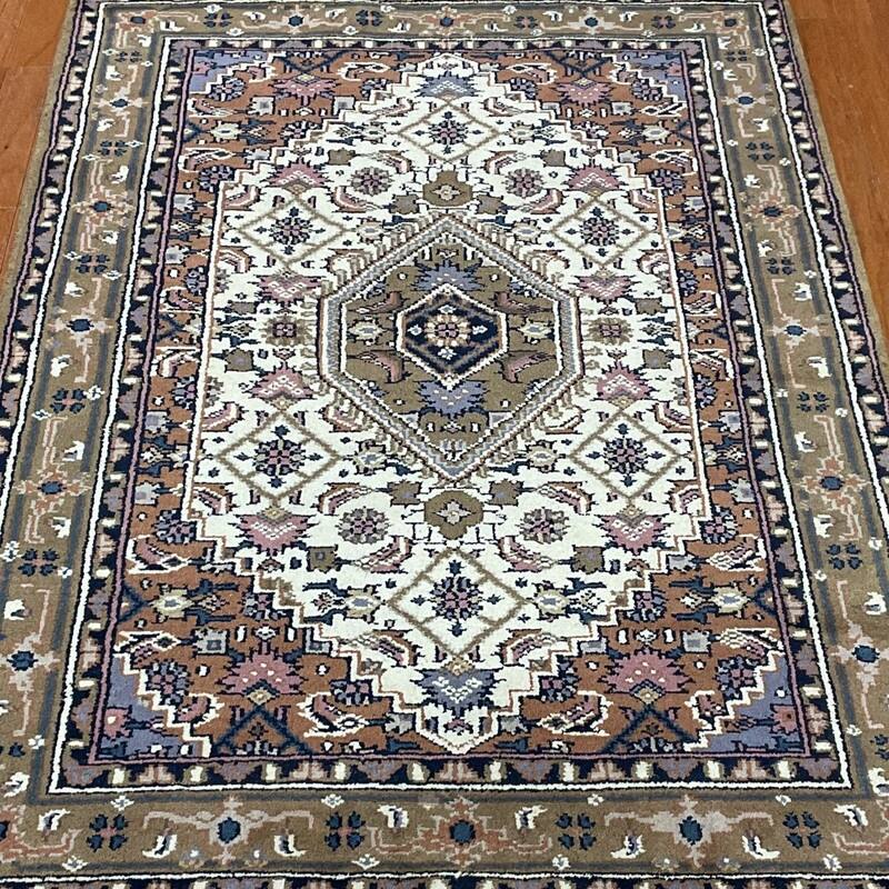 HERAT ORIENTAL Hand-knotted Medallion Bidjar Wool Rug - 4x6