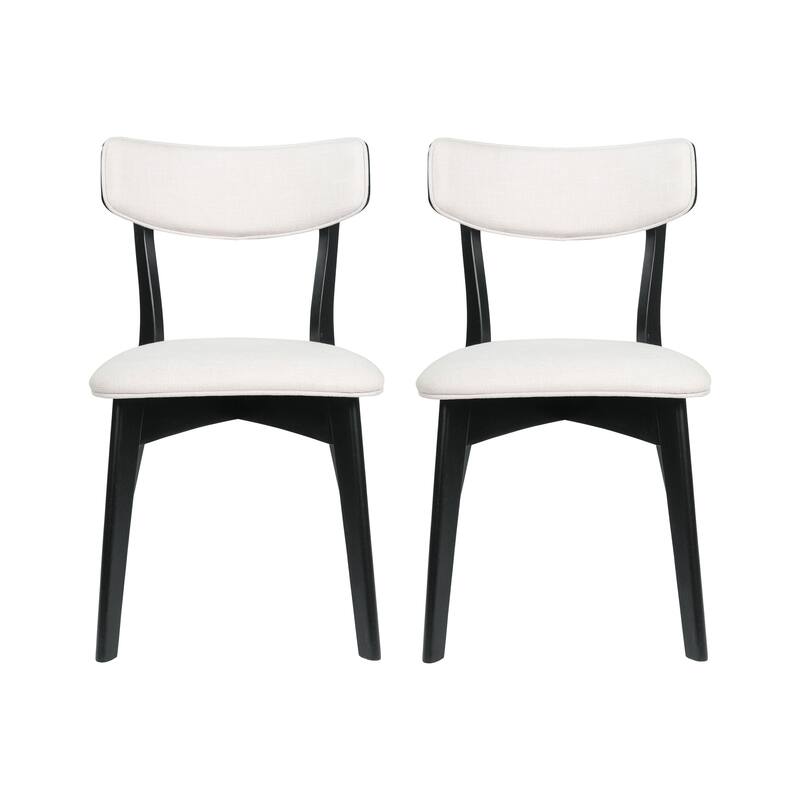 Chazz Mid Century Upholstered Dining Chairs (Set of 2) by Christopher