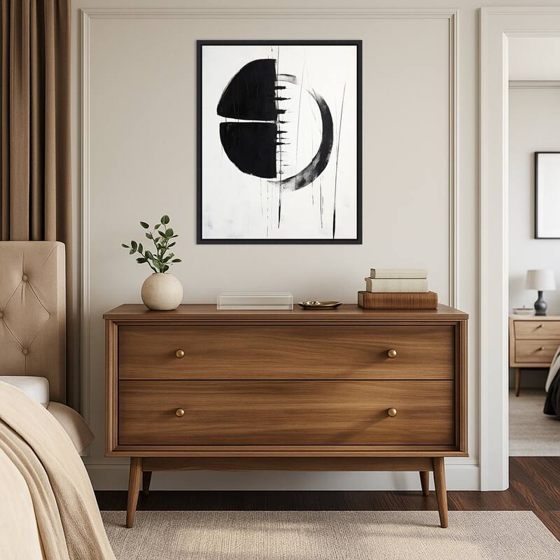 Graphite Garden by Irena Orlov Framed Canvas Wall Art Print