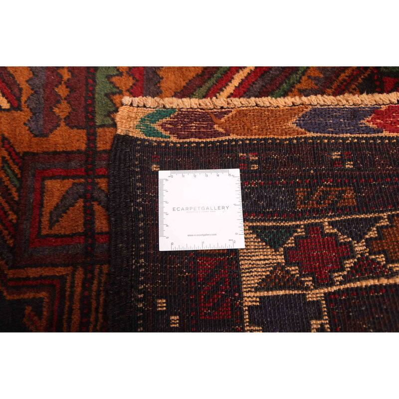 ECARPETGALLERY Hand-knotted Teimani Black, Brown Wool Rug - 3'7 x 6'1