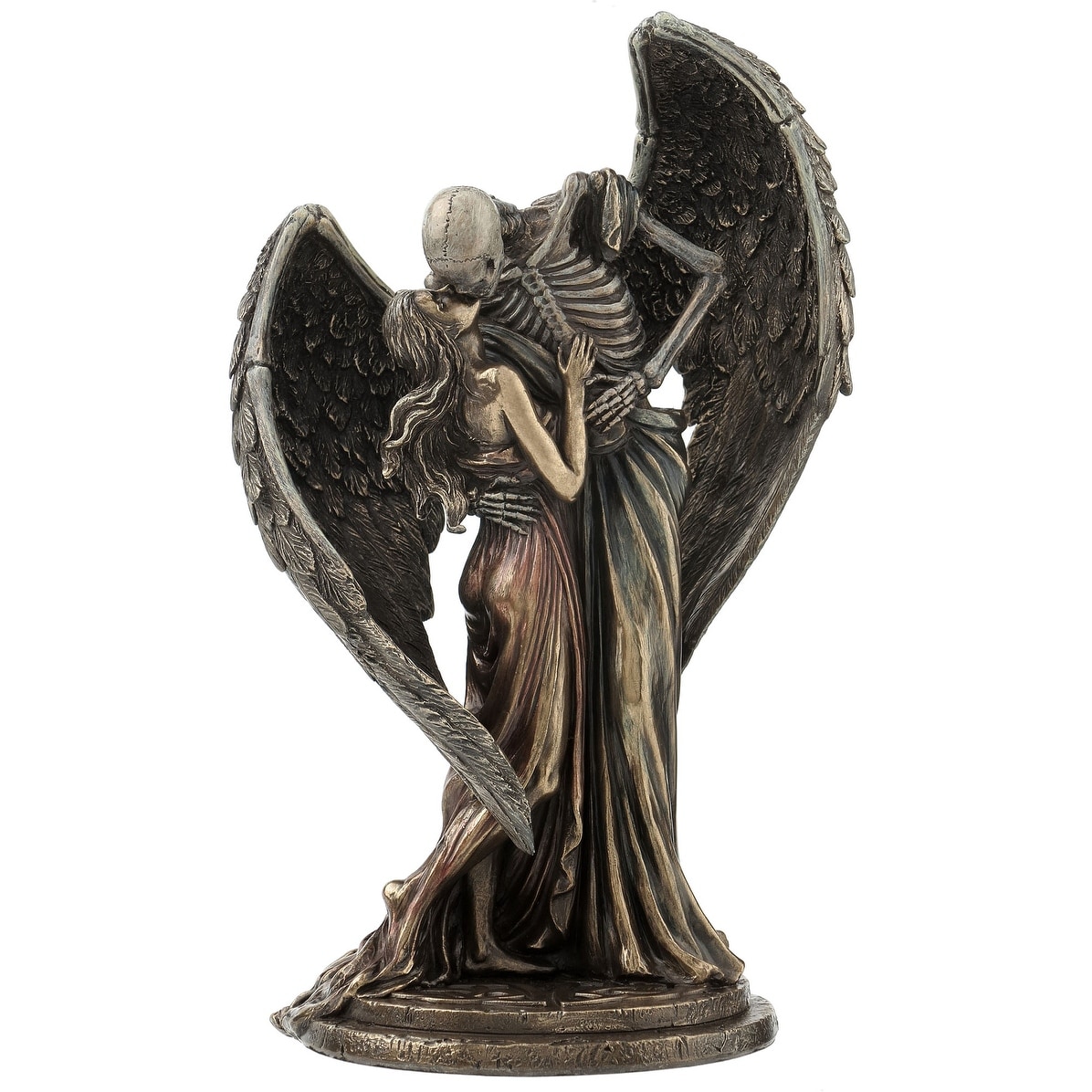 Veronese Design 10.24" H THE KISS OF DEATH Cold Cast Bronze