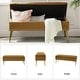preview thumbnail 37 of 137, HULALA HOME Neptunus Modern 45.5" W Velvet Bedroom Storage Bench for End of Bed with Nailhead Trim