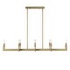 preview thumbnail 5 of 9, Uttermost Cordoba 8 Light Linear Chandelier - 51.5"W x 14.25"D x 8.5"H