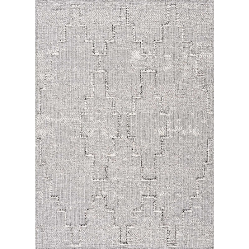 Hauteloom Butch Living Room, Bedroom Patio Outdoor Area Rug - Farmhouse - Taupe,Beige - 2' x 3' - 2'7" x 7'3" - Beige, Cream, Grey / Butch