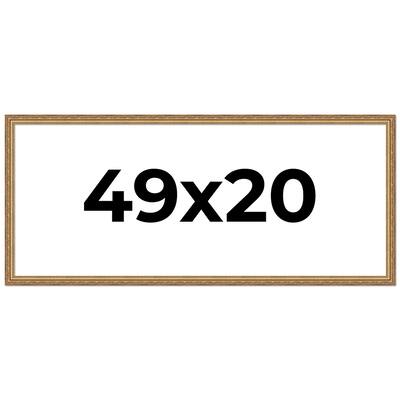 49x20 Frame Red Solid Wood Picture Frame Width 1.75 Inches | Interior Frame Depth 1 13/16 Inches