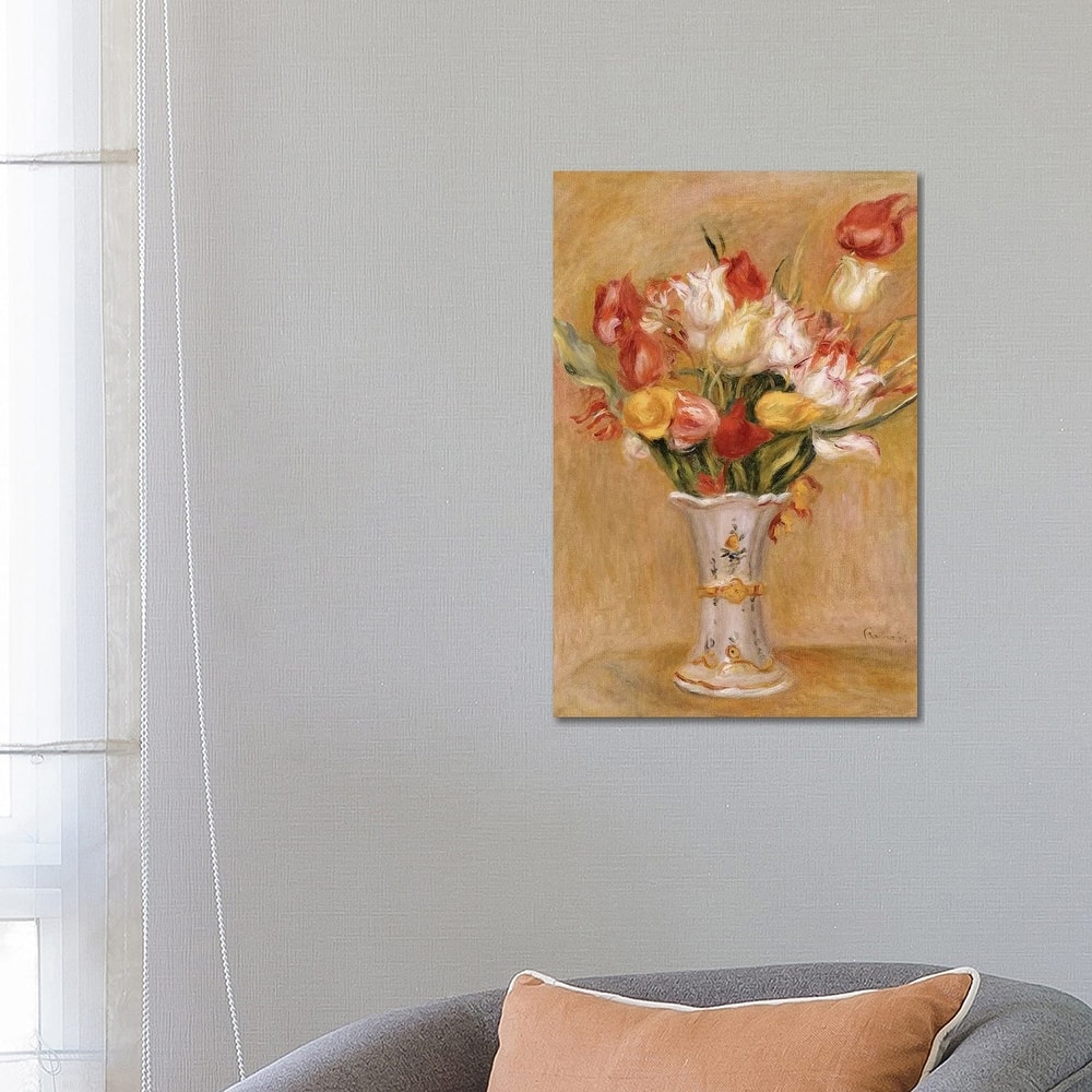 iCanvas "Tulips " by Pierre-Auguste Renoir Canvas Print