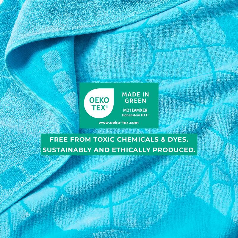 Linery & Co. 100% Cotton Jacquard 2 Pack Summer Beach Towels
