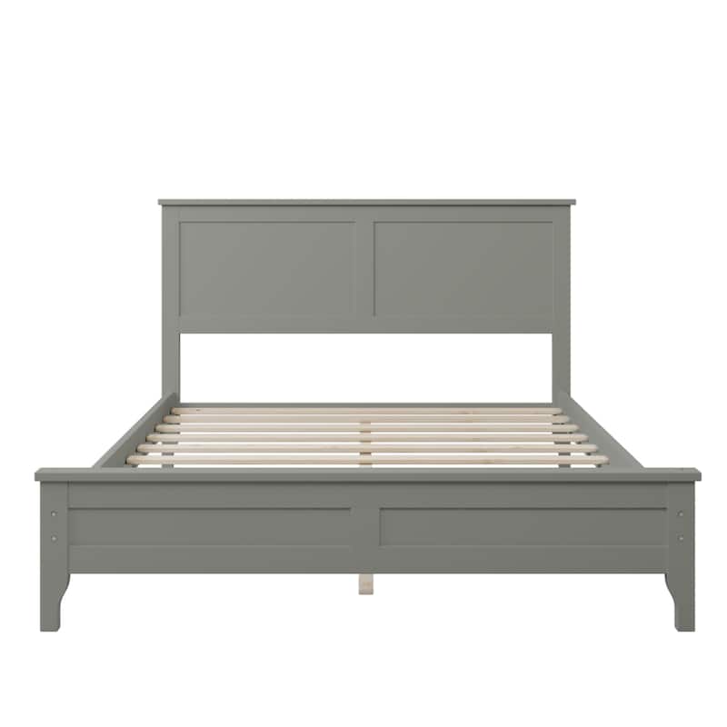 Modern Solid Wood Platform Bed