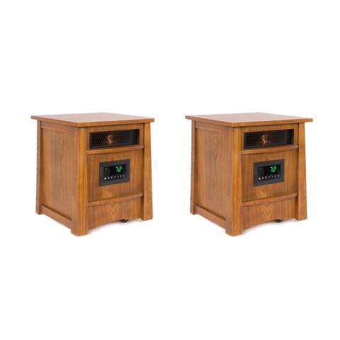 Lifesmart Lifelux 8 Element Electric Infrared Large Room Space Heater (2 Pack) - 31
