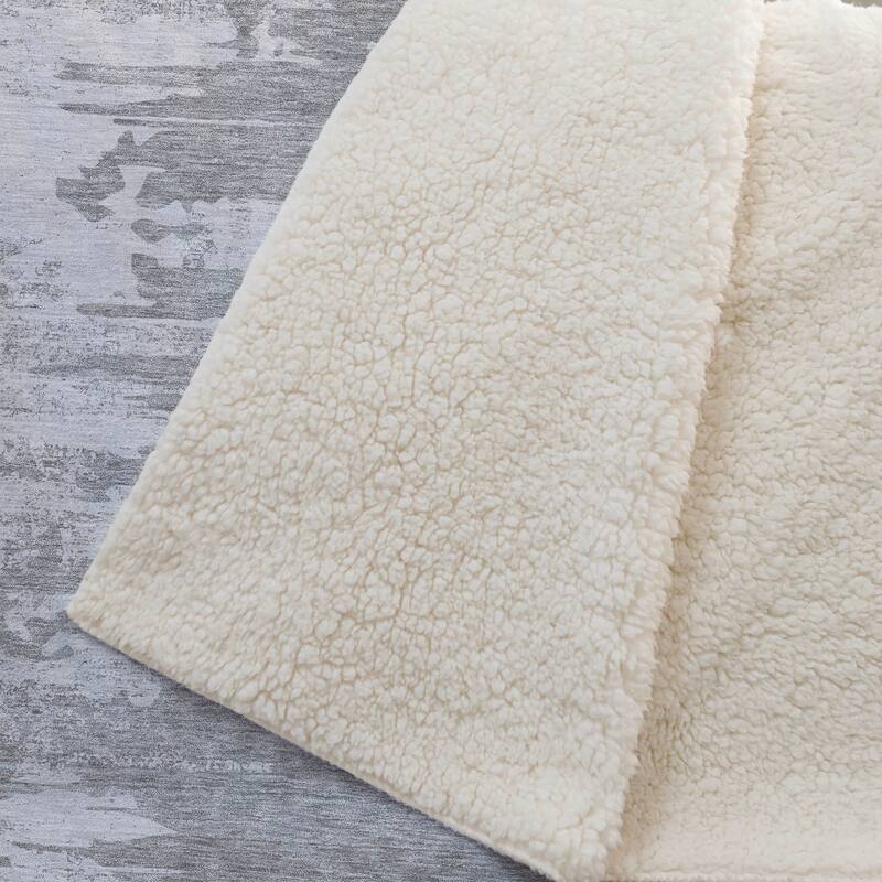 Premium Machine Washable Abstract Contemporary Sherpa Throw Blanket