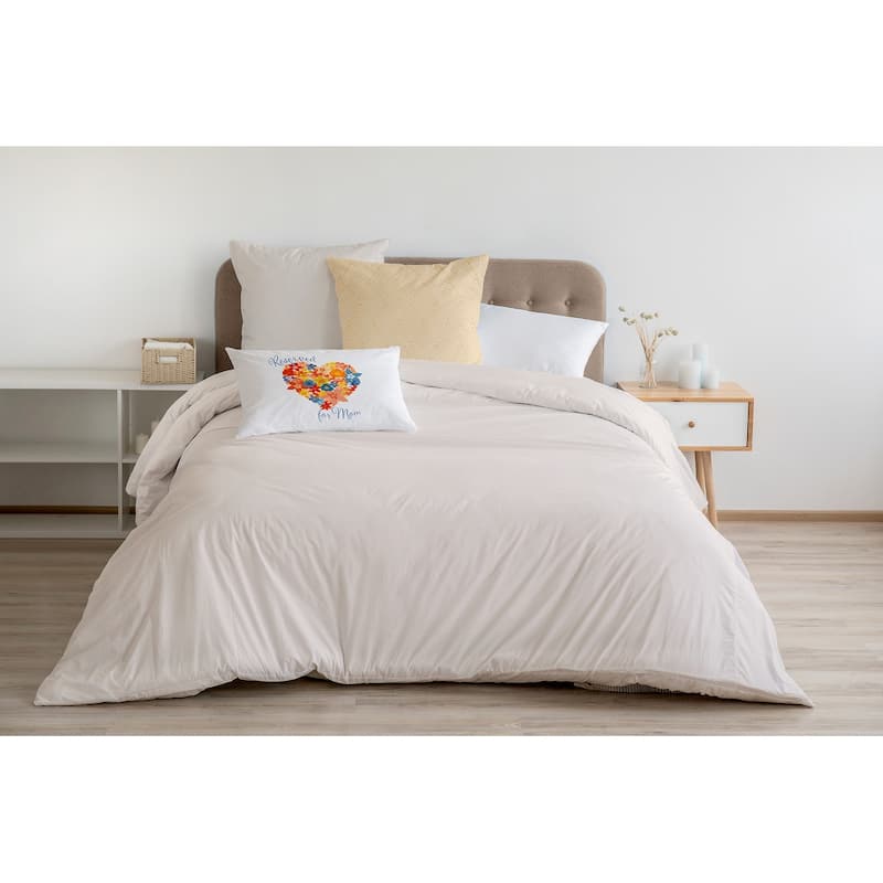 Reserved for Mom Mother's Day Heart Bouquet Decorative Throw Pillow
