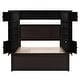 preview thumbnail 47 of 105, Modern Platform Bed with Integrated Cabinet, Trundle Bed and Drawers