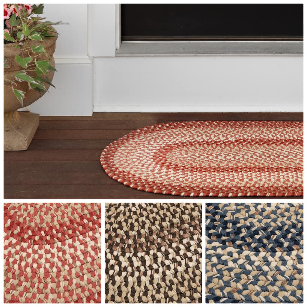 Colonial Mills Weston Modern Farmhouse Braided Reversible Rug