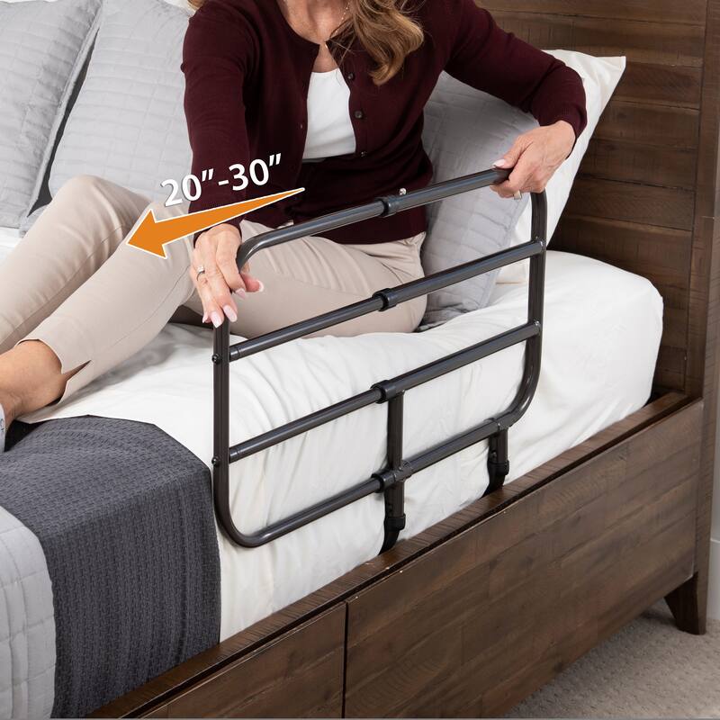 Able Life Bedside Extend-A-Rail, Adjustable Bed Rail Fall for Seniors