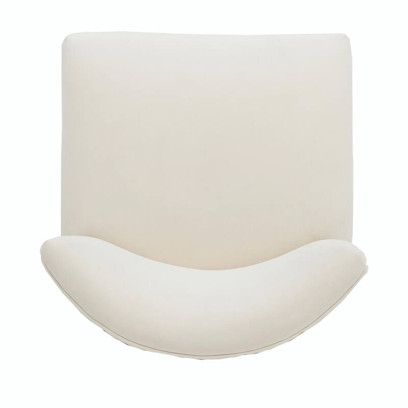27-Inch Counterstool with Light-Colored Fabric and Gold-Tipped Circular Footrest
