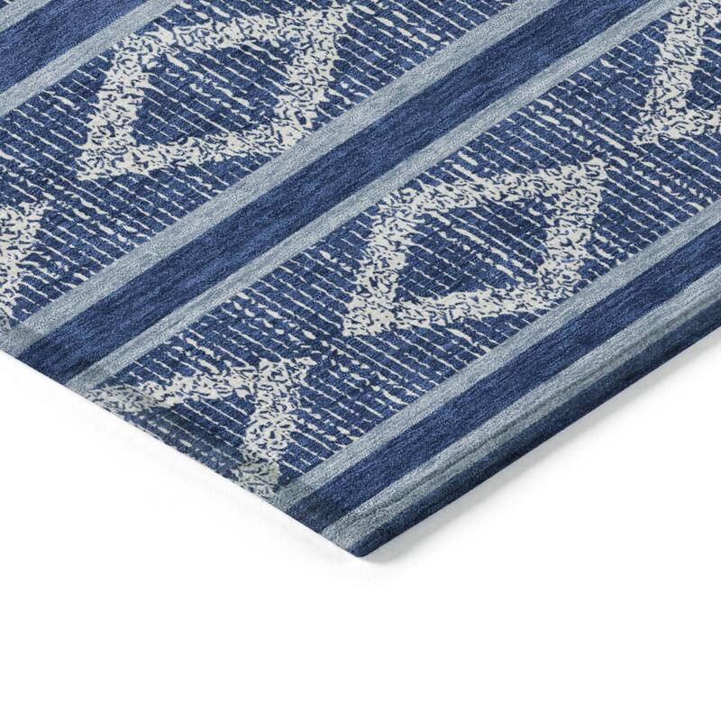 HomeRoots Geometric Transitional Rectangle Outdoor Rug