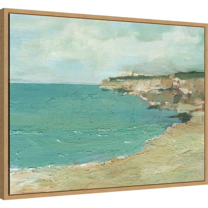 Amanti Art Sun Drenched Cliffs I by Ethan Harper Framed Canvas Wall Art Print - Sylvie Maple