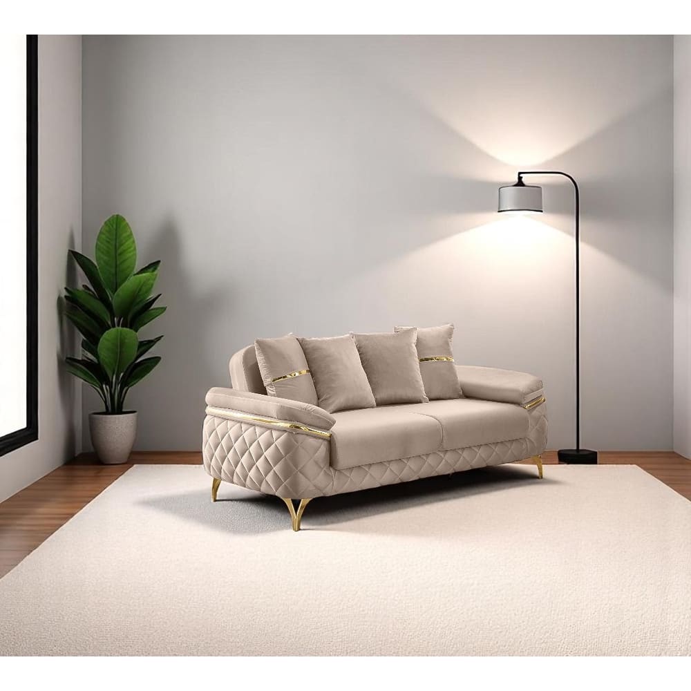 Orindo Upholstered Velvet Loveseat