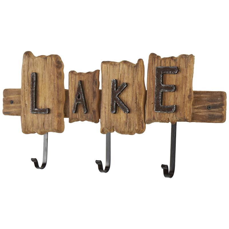 Multi Colored Metal Single Hanger Anchor Wall Hook (Set of 4)