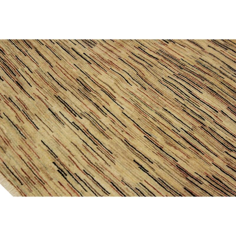 Boho Earthline Gabbeh Hand Knotted Wool Area Rug