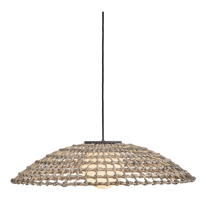 Hinkley Lighting 10395 Arlen 1 Light 30" Wide 120v Open Air Outdoor - Black / Rattan