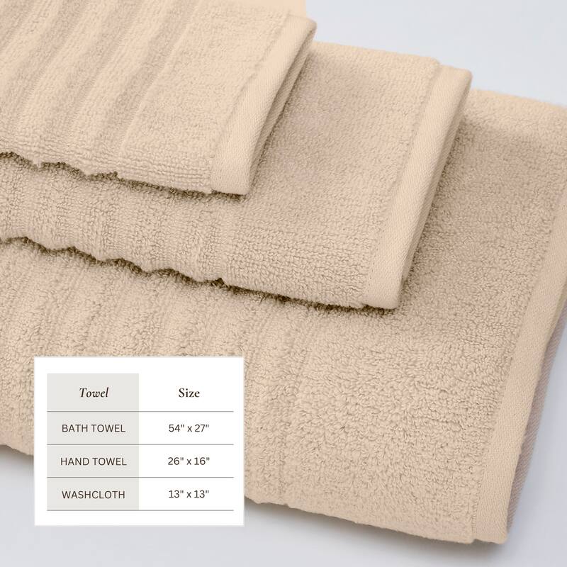 Linery & Co. Combed Cotton Bath Towel Set