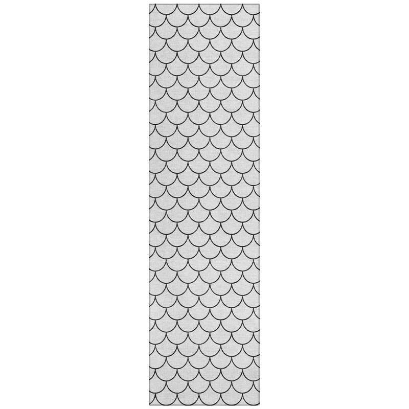 Machine Washable Indoor/ Outdoor Chantille Modern Geo Rug