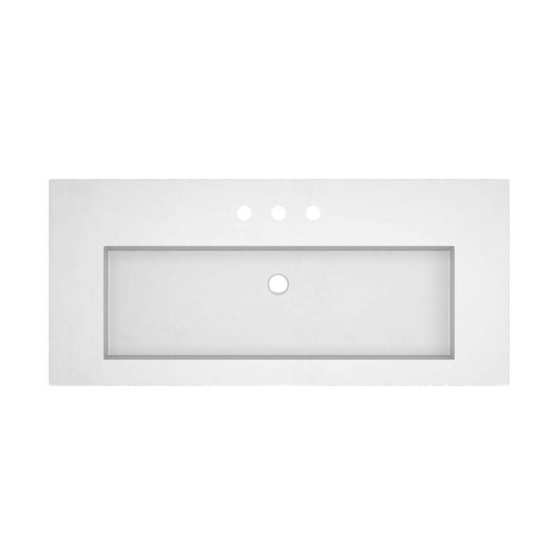 Capistrano 48.5-inch Concrete Vanity Top with Integral Trough Sink