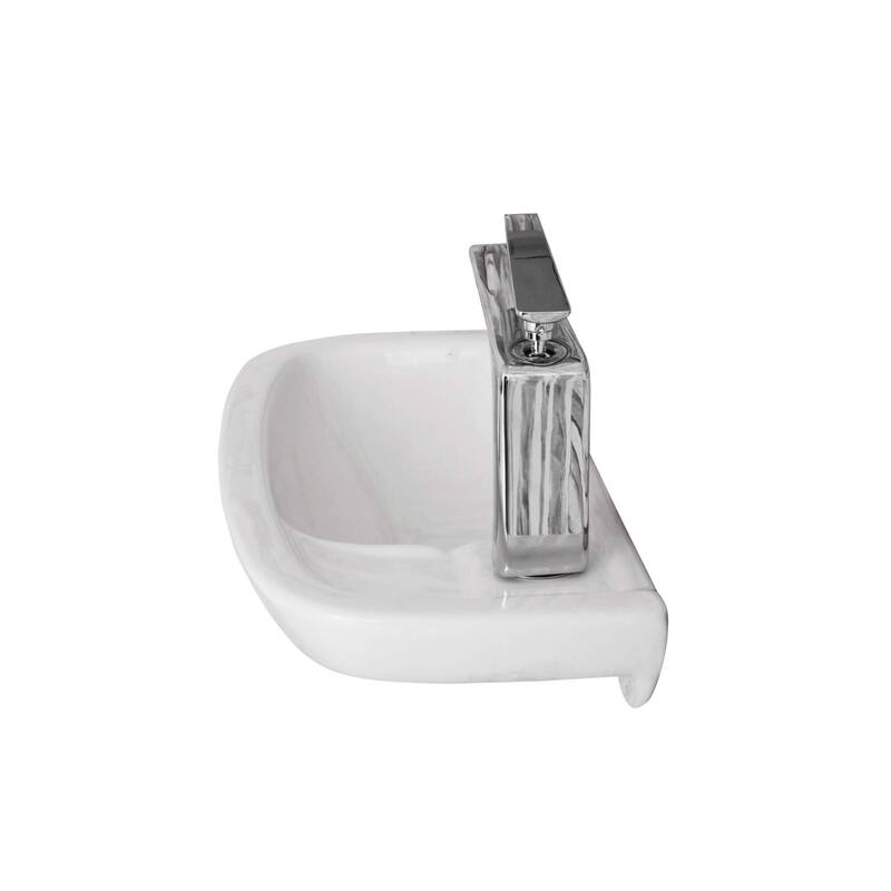 Fine Fixtures White 20-inch Wall-mounted Sink