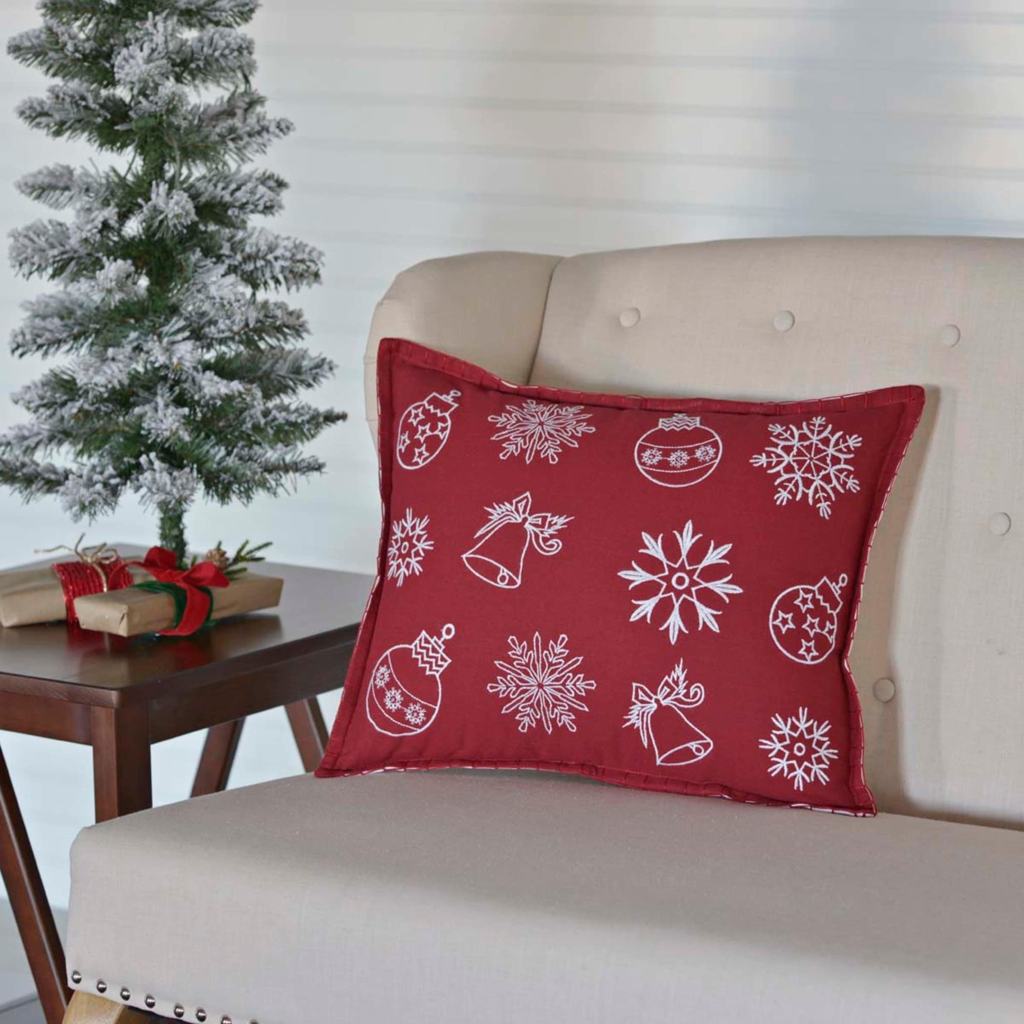 Snow Ornaments Pillow 14x18 On Sale Bed Bath Beyond 17960618