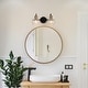 preview thumbnail 3 of 7, Modern 2-Light Black Gold Bathroom Vanity Light Wall Sconce with Clear Glass - 14.5" L x 8" W x 8.5" H