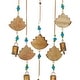 preview thumbnail 6 of 5, Brown Wood Eclectic Windchime 32 x 7 x 1