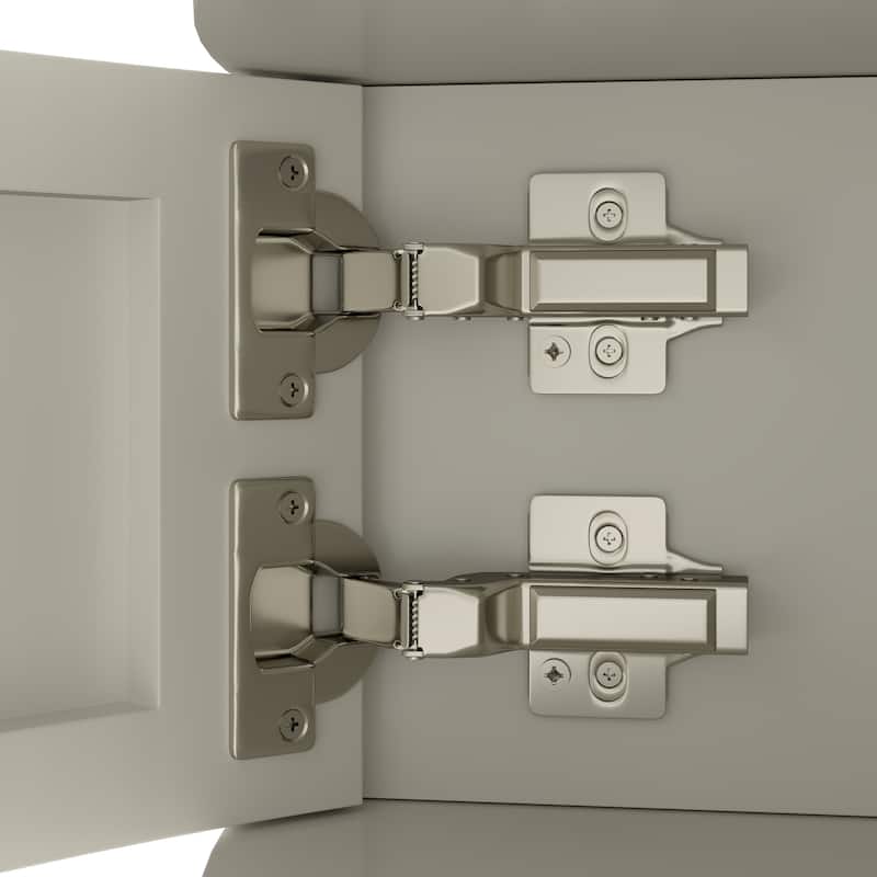 Artisan-Crafted Demi-Lune Console Table,Unique Half Moon Design End Table with 2 Drawers and Shelf