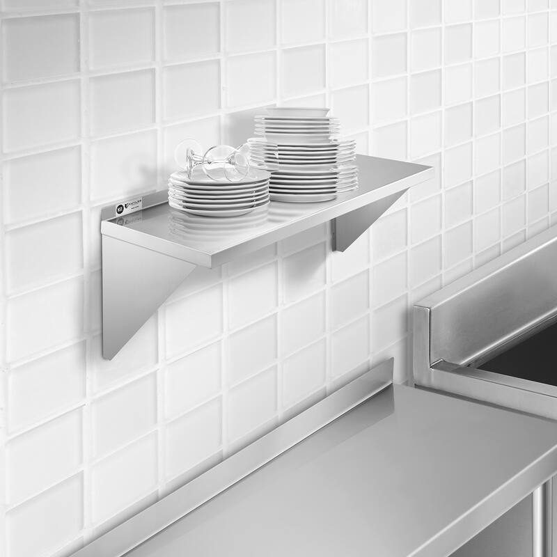 Stainless Steel Shelf NSF Commercial Kitchen Wall Shelving